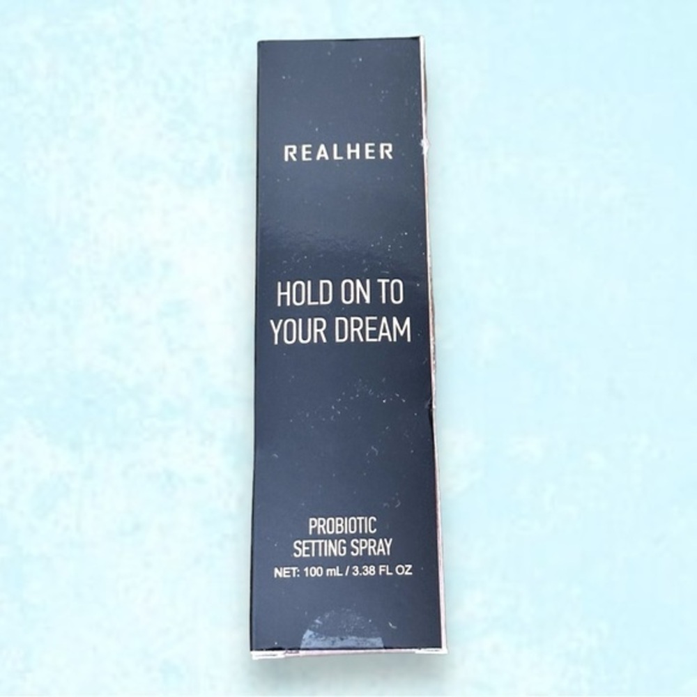 🆕 NWT RealHer HOLD ON TO YOUR DREAM Probiotic Makeup Setting Spray 100ml 3.38oz